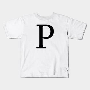 Black P Kids T-Shirt